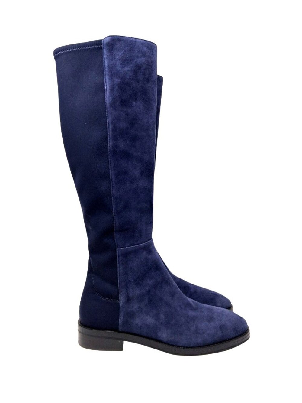 Stuart Weitzman Greer City Knee High Boot Blue Suede Tall Boot Size 7 Two Tone